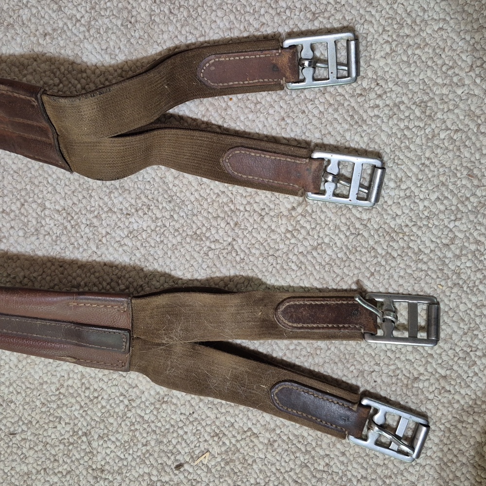 48" Leather Girth- Horse Tack - Picture 2 of 5